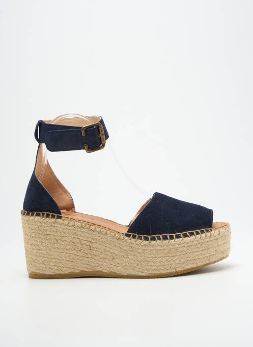 Sandales/nu pieds fermeture bride(s) talon de 7 à 9cm bleu L'ESPADRILLE DE NICOLE femme