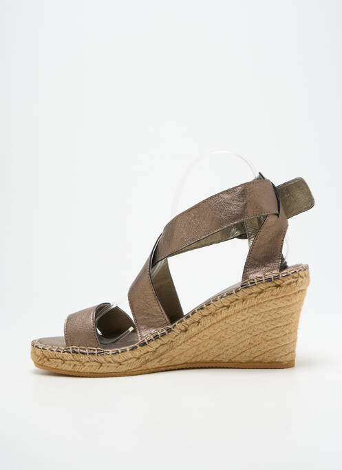Sandales/Nu pieds argent L'ESPADRILLE DE NICOLE femme