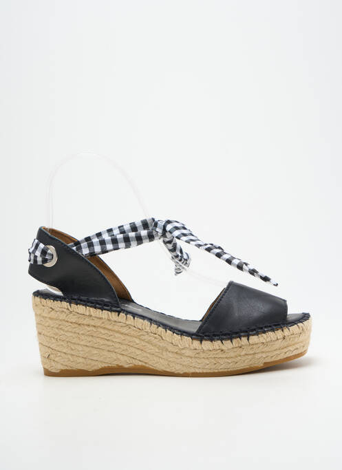 Sandales/Nu pieds noir L'ESPADRILLE DE NICOLE femme