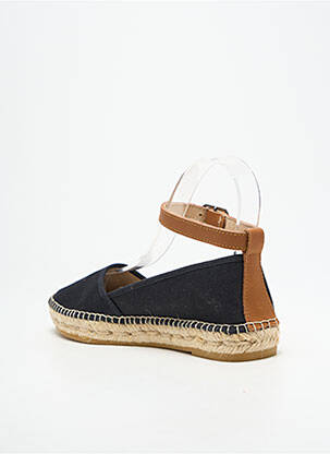Espadrilles bout rond talon plat jusqu'à 3cm noir NICOLE femme
