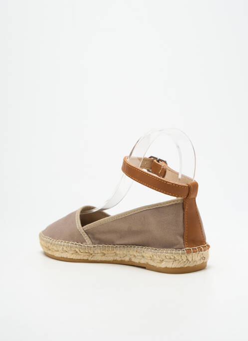 Espadrilles fermeture bride(s) talon plat jusqu'à 3cm gris NICOLE femme