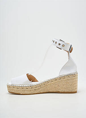 Sandales/nu pieds fermeture bride(s) talon de 4 à 6cm blanc L'ESPADRILLE DE NICOLE femme