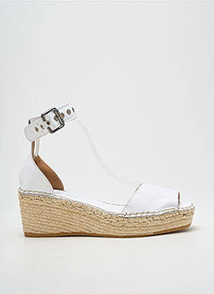 Sandales/Nu pieds blanc L'ESPADRILLE DE NICOLE femme