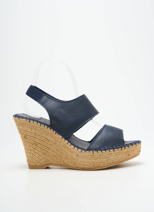 Sandales/Nu pieds bleu L'ESPADRILLE DE NICOLE femme