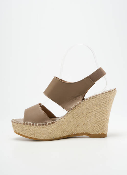 Sandales/Nu pieds marron L'ESPADRILLE DE NICOLE femme