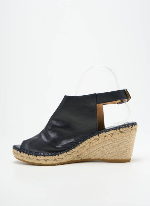 Sandales/Nu pieds noir L'ESPADRILLE DE NICOLE femme