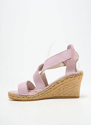 Espadrilles fermeture boucle(s) talon de 7 à 9cm violet LORMY femme