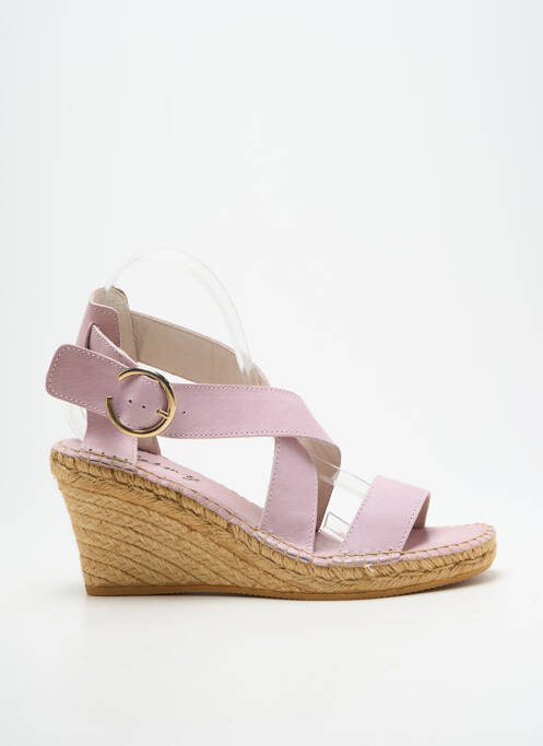 Espadrilles fermeture boucle(s) talon de 7 à 9cm violet LORMY femme