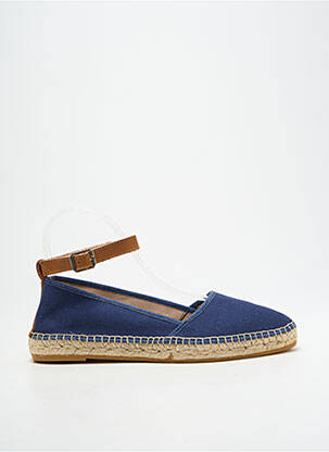 Espadrilles bout rond talon plat jusqu'à 3cm bleu NICOLE femme