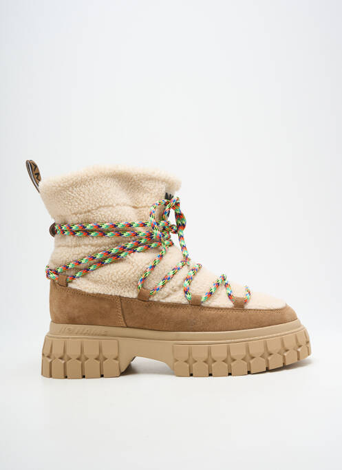 Bottines/boots talon bas talon de 4 à 6cm beige NO NAME femme