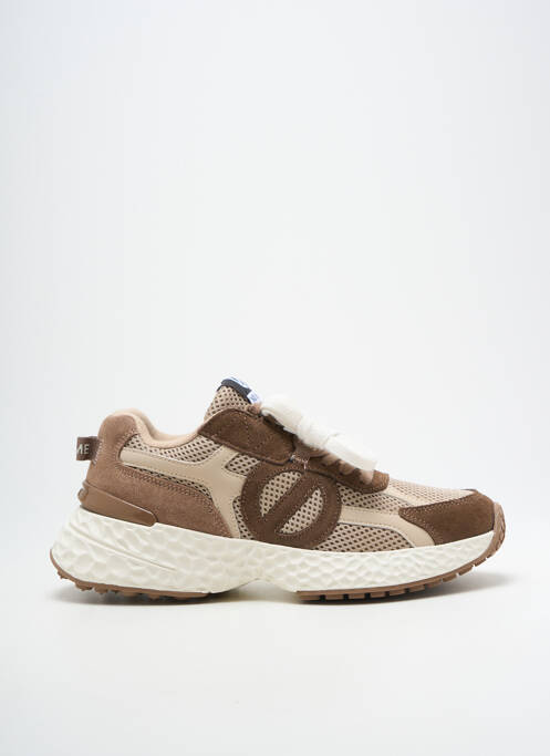 Baskets bout rond bout rond beige NO NAME homme