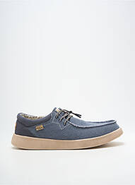 Baskets fermeture elastique bout rond bleu KICK BACK homme