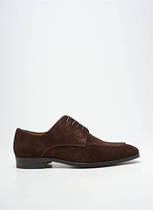 Derbies nubuck talon bas marron BRETT & SONS homme
