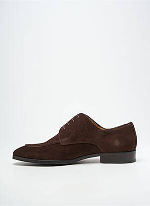 Derbies nubuck talon bas marron BRETT & SONS homme