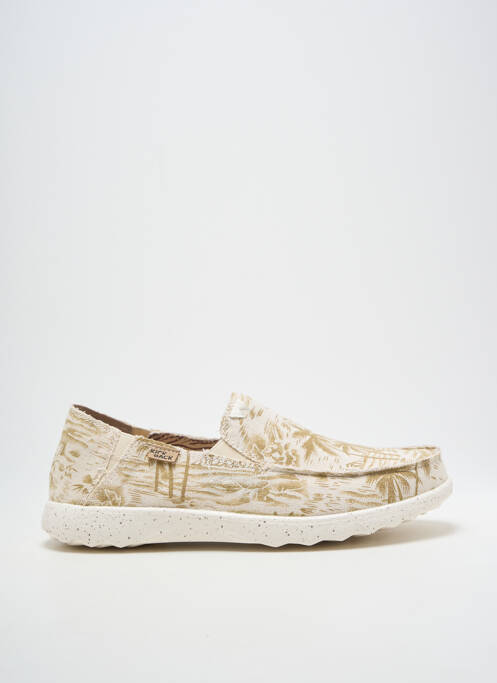 Mocassins bout rond bout rond beige KICK BACK homme