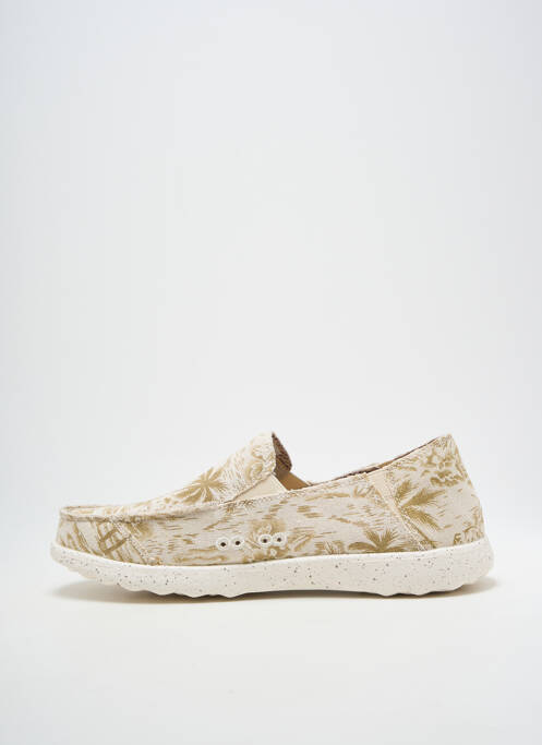 Mocassins bout rond bout rond beige KICK BACK homme