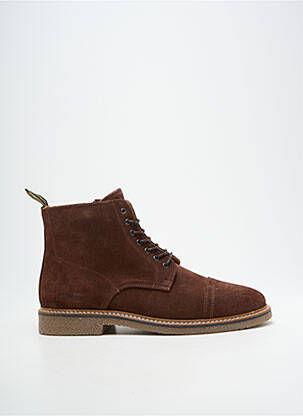 Bottines/boots nubuck talon bas marron SCHMOOVE homme