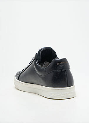 Baskets tissage satiné bout rond noir SCHMOOVE homme