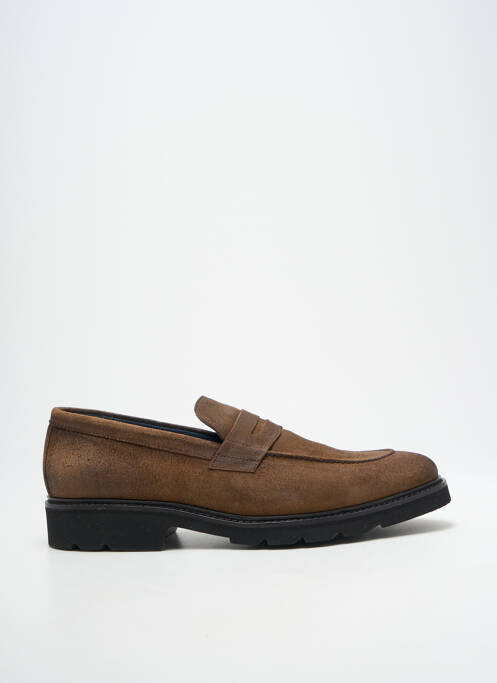 Mocassins bout rond talon bas marron BRETT & SONS homme