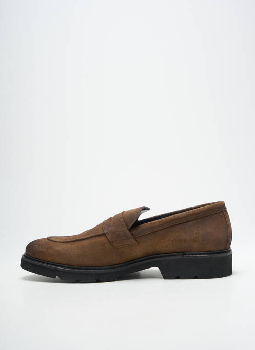 Mocassins bout rond talon bas marron BRETT & SONS homme