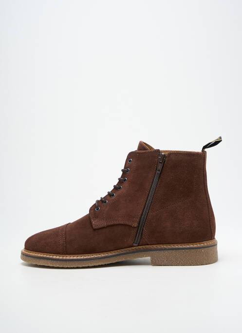 Bottines/boots nubuck talon bas marron SCHMOOVE homme