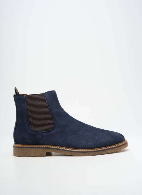 Bottines/boots nubuck talon bas bleu SCHMOOVE homme