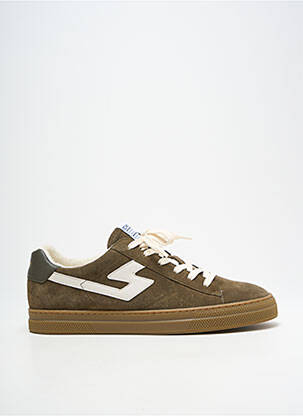 Baskets nubuck bout rond vert SCHMOOVE homme