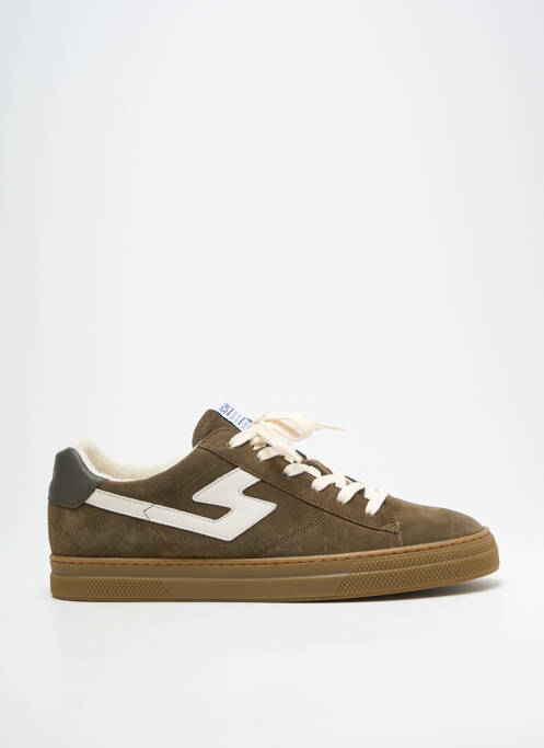 Baskets nubuck bout rond vert SCHMOOVE homme