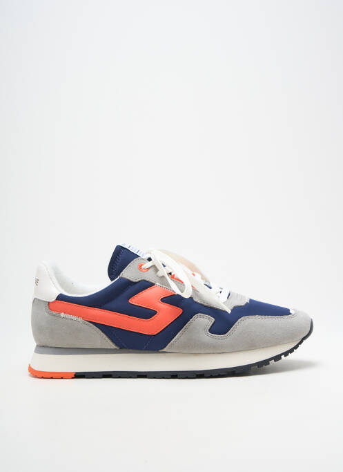 Baskets semelle amovible bout rond bleu SCHMOOVE homme