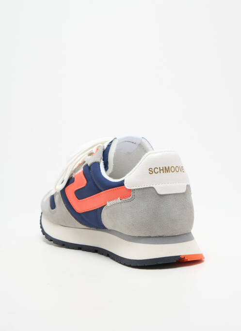 Baskets semelle amovible bout rond bleu SCHMOOVE homme