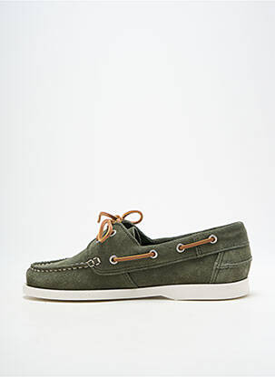 Chaussures bâteau bout rond bout rond vert SCHMOOVE homme