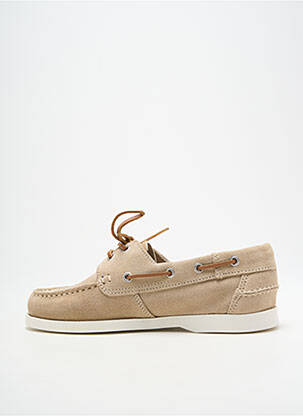 Chaussures bâteau nubuck bout rond beige SCHMOOVE homme