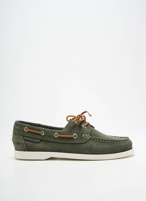 Chaussures bâteau bout rond bout rond vert SCHMOOVE homme