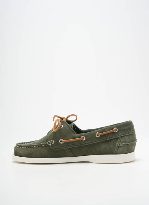 Chaussures bâteau bout rond bout rond vert SCHMOOVE homme