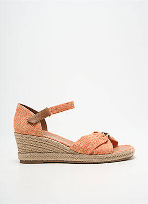Espadrilles fermeture bride(s) talon de 7 à 9cm orange TAMARIS femme