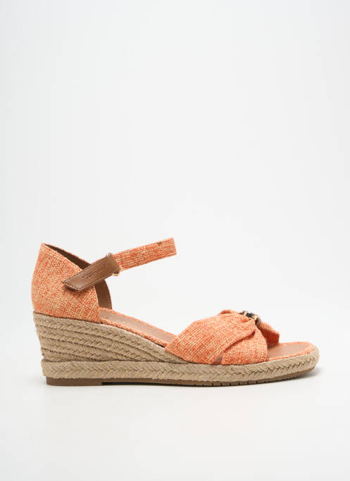 Espadrilles fermeture bride(s) talon de 7 à 9cm orange TAMARIS femme
