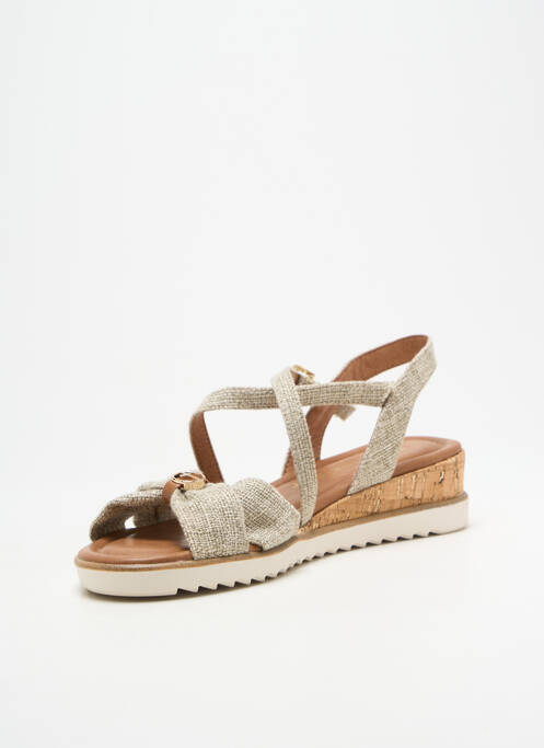 Sandales/nu pieds fermeture boucle(s) talon plat jusqu'à 3cm beige TAMARIS femme