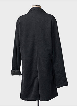 Manteau long coupe cintrée sans capuche noir PEOPLE'S MARKET femme