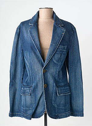 Veste casual coupe cintrée bleu SECTION URBAINE femme