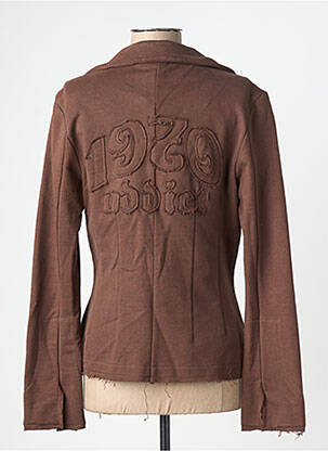 Veste casual col tailleur marron SECTION URBAINE femme