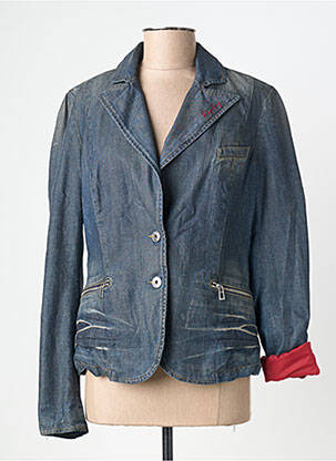 Veste casual col tailleur bleu REPLAY femme