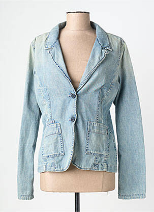 Veste casual col tailleur bleu MELTIN'POT femme