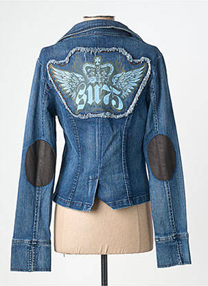 Veste casual col chemisier bleu SECTION URBAINE femme