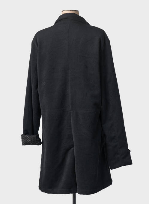Manteau long coupe cintrée sans capuche noir PEOPLE'S MARKET femme