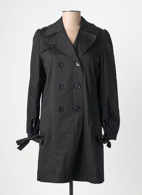 Trench finition intérieure doublée sans capuche noir PEOPLE'S MARKET femme