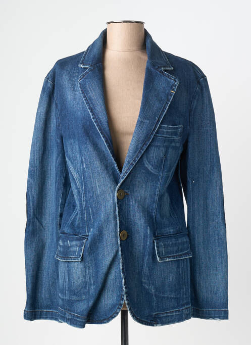 Veste casual coupe cintrée bleu SECTION URBAINE femme