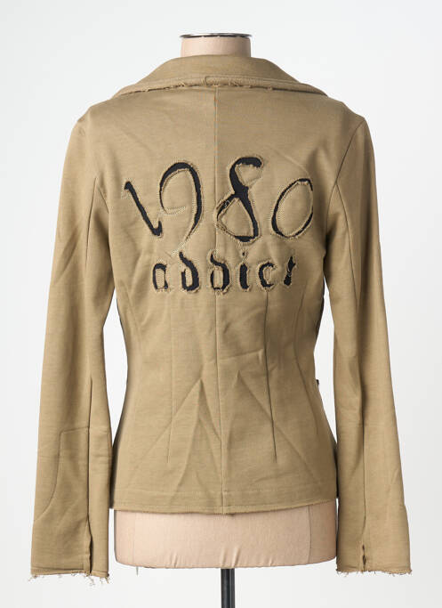 Veste casual col tailleur vert SECTION URBAINE femme