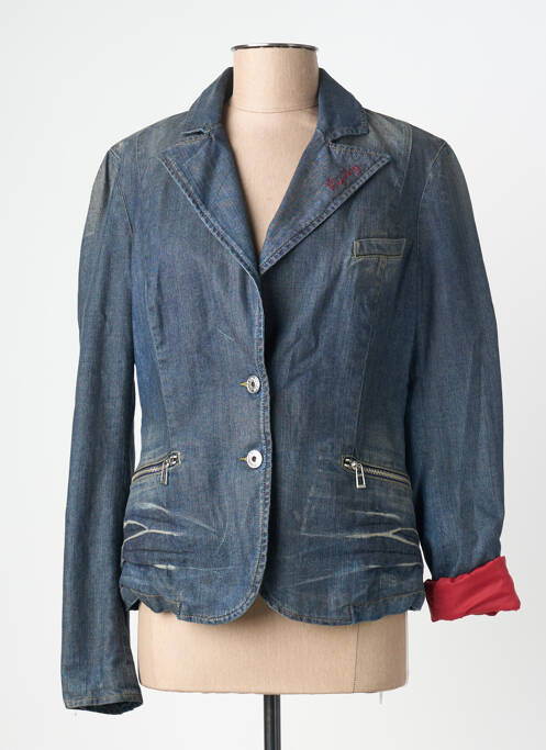 Veste casual col tailleur bleu REPLAY femme