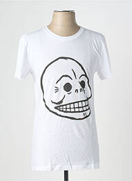 T-shirt coupe cintrée manches courtes blanc CHEAP MONDAY homme