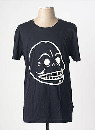 T-shirt coupe cintrée manches courtes noir CHEAP MONDAY homme